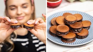 Ciasteczka z kremem Oreo Nietypowa ale bardzo smaczna przekąska którą zrobisz na patelni [upl. by Ruskin86]