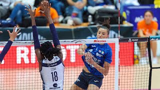 ALL quotMEGA RALLYquot of the match Conegliano  Milano in Courmayeur Cup  Lega Volley Femminile 202425 [upl. by Nyar]