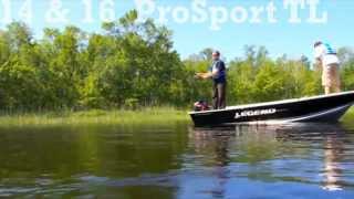 Top Aluminum Fishing Boats by Legend Boats 14 amp 16 ProSport Tiller [upl. by Eidoj87]