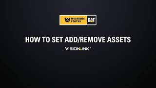 VisionLink  How to add or remove assets [upl. by Alleda]