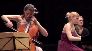 Brahms Sonata op38 1st mvt Camille Thomas and Beatrice Berrut [upl. by Durham955]