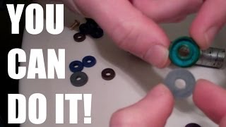 Leaky Shower Handle Repair  Homeowners HowTo Guide to Replacing old Washer in Faucet Tap [upl. by Llenrahs700]