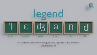 How to pronounce legend [upl. by Neit]