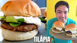 Hambúrguer de Tilápia e Molho Tártaro – Minha Cozinha Amarela [upl. by Parish960]