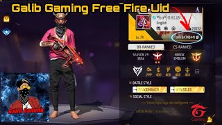 Galib Gaming Free Fire Uid  Galib Gaming Free Fire id  GAMER SABBIN [upl. by Urbain]