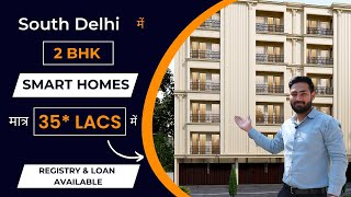 2 BHK Smart Homes in Chattarpur near Metro  At 35 Lacs  REGISTRY FLATS  9899550700 [upl. by Azile]