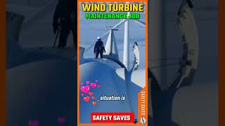 🎙️காற்றாலை பணி 🏭 ⚠️Wind Turbine Maintenance Job 👷 🕵️Safety Saves 🎥 shortsfeed [upl. by Nilad417]