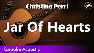 Christina Perri  Jar Of Hearts karaoke acoustic [upl. by Retrak]