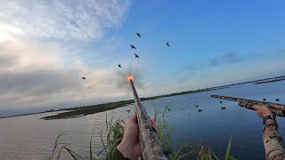 Duck Hunting South Louisiana Marsh on OPENING DAY 4K DJI Osmo 4 [upl. by Lubin116]