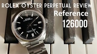 Rolex Oyster Perpetual Review 126000 Black Dial [upl. by Ecnarual]