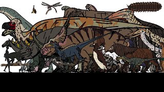 Size Comparison Prehistoric Animalsrandom Animated finale 1 of 5 [upl. by Nair]