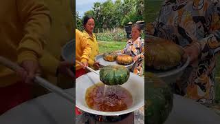 Pumpkins Cooking in Village have you Ever Eaten shorts VillageCookingChannel [upl. by Wylde]