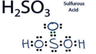 H2SO3 Lewis Structure How to Draw the Lewis Structure for Sulfurous acid [upl. by Rolland818]