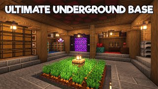 Minecraft Ultimate Underground Base Tutorial🏠 [upl. by Dahl400]