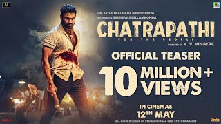 Chatrapathi  Official Teaser  Bellamkonda Sai Sreenivas  Pen Studios  In Cinemas 12 May 2023 [upl. by Reiss]