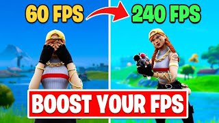 How To Boost FPS in Fortnite Chapter 2 Season 4 PC Console Mobile Full Guide [upl. by Lepine]