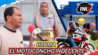 BROMA EL MOTOCONCHO 🛵 INDECENTE LE MANDAN TRENENDO POTASO ATRA 🤣 [upl. by Haduj]