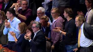 Moet Moment Federer Wins Basel 2015 [upl. by Neelyad567]