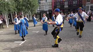 Wakefield Morris Dancers dance quotCelebrationquot at Bromyard Folk Festival 2023 [upl. by Noevad]