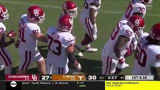 2023 Red River Rivalry Oklahoma Sooners Game Winning Drive [upl. by Ellimac]