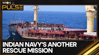 Indian Navy makes 35 Somali pirates on board vessel MV Ruen surrender rescues crew  WION [upl. by Akialam]