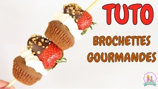 ♡• RECETTE BROCHETTE DE FRUITS GOURMANDE  CHOCOLATE CAKE RECIPE •♡ [upl. by Erdnaxela]