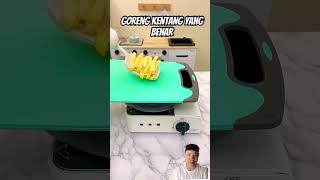 Goreng kentang talenan cat chefpuff pets whatshouldpuffdo funny funnycats potato fried [upl. by Kinna]