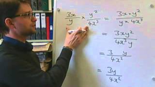 Multiplying and Dividing Algebraic Fractions [upl. by Ellswerth]