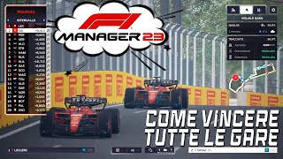 COME VINCERE TUTTE LE GARE  F1 MANAGER 23  Gameplay ITA tutorial [upl. by Sirromaj]