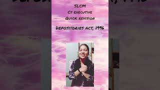 Depository act 1996 slcm [upl. by Farris]