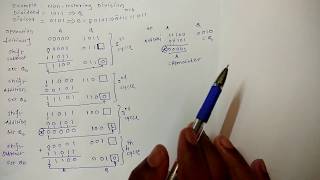 5 Binary Division method Restoring and Nonrestoring Division Algorithm [upl. by Rugg]