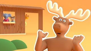 LES AMIMOS Dans sa maison un grand cerf  Comptines et chansons pour enfants [upl. by Balduin]