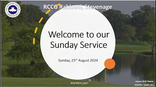 RCCG Rabboni Parish Sunday Service 25th August 2024 [upl. by Nolrev]