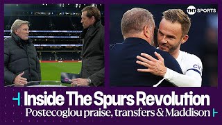 ⚪ How Ange Postecoglou has transformed Spurs importance of UCL amp James Maddison for England 🏴󠁧󠁢󠁥󠁮󠁧󠁿 [upl. by Eelyam]