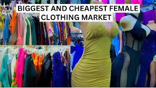 LAGOS ISLAND MARKET  BIGGEST FEMALE CLOTHING MARKET IN NIGERIA  TURKEY WEARS  CHINA WEARS  JEANS [upl. by Yentrac417]