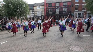 Chinewrde Morris amp NYFTE dance quotCelebrationquot at Bromyard Folk Festival 2023 [upl. by Michelina]