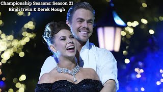 Championship Seasons Season 21 Bindi Irwin amp Derek Hough [upl. by Htezil]