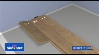 How to install Quick Step laminate flooring planks [upl. by Llertnac914]