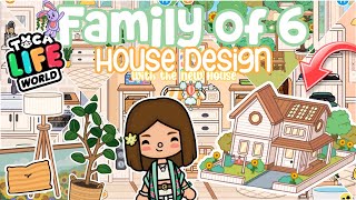 Family of 6 house toca life world  Toca boca [upl. by Clemence]