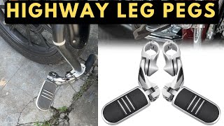 Highway leg pegs for your bike  Oru long ride polaama  meteor 350 [upl. by Aneehc]