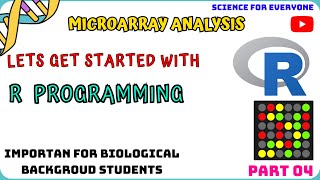 Rprogramming  Starting from BASICS amp Linking it with Microarray Technology  Hindi  Urdu [upl. by Aloz894]