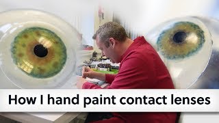 How I hand paint contact lenses [upl. by Nolaj258]