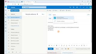 Office 365  Outlook  jak wysłać email [upl. by Orlene]