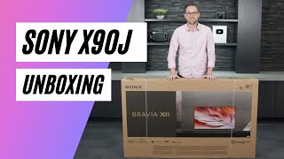 Unboxing The New Sony X90J Series  XR65X90J [upl. by Nipsirc]