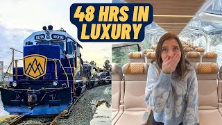 Rocky Mountaineer Train 48hrs on Canadas MOST LUXURIOUS train [upl. by Amsa485]