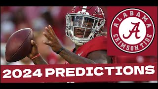 Alabama Crimson Tide Football Schedule 2024 Predictions GameByGame [upl. by Direj618]