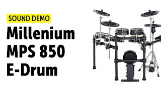 Millenium  MPS 850  EDrum Set  Sound Demo no talking [upl. by Kerat]