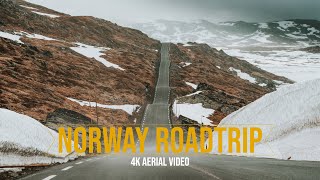 Norway Camper Road Trip  4K Aerial Video [upl. by Pitchford]