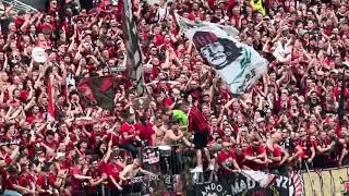 Ultras halten die Schale hoch Meisterfeier 🏆 Leverkusen Deutscher Fußballmeister 🇩🇪 2024 [upl. by Onil]