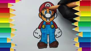 Colorindo o desenho do Mario [upl. by Hawger474]